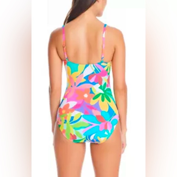 Bleu Rod Beattie Away We Go! Shirred Underwire Mio Swimsuit Size 18W - Picture 3 of 7